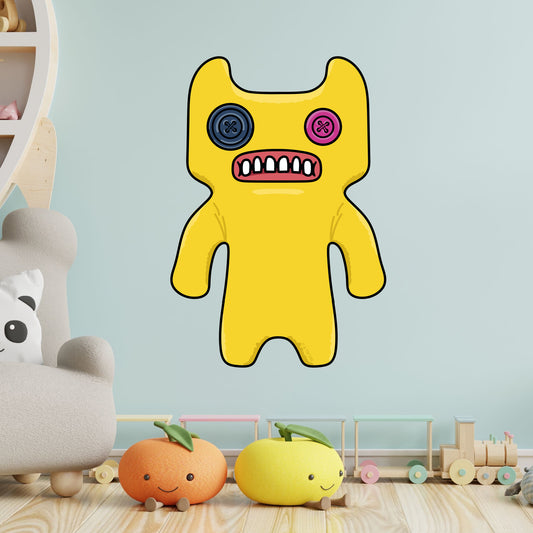 Fuggler Wall Sticker - Indecisive Monster Yellow Decal Wall Art