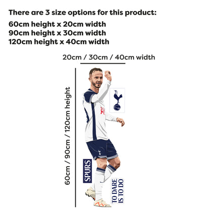 Tottenham Hotspur FC - James Maddison 24-25 Illustration Wall Sticker