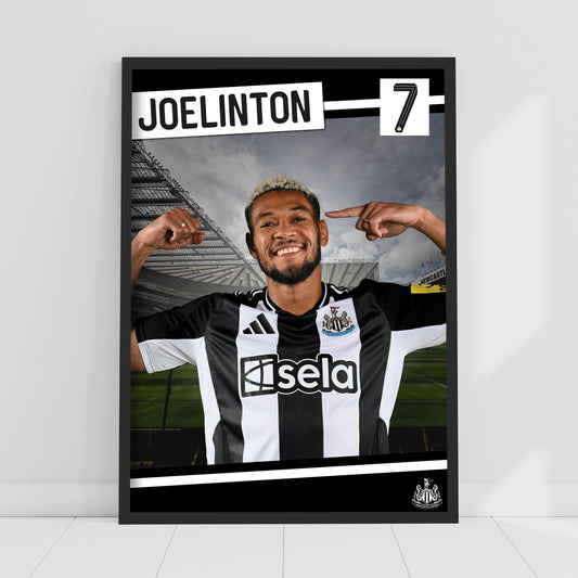 Newcastle United FC Print - Joelinton Poster Football Wall Art