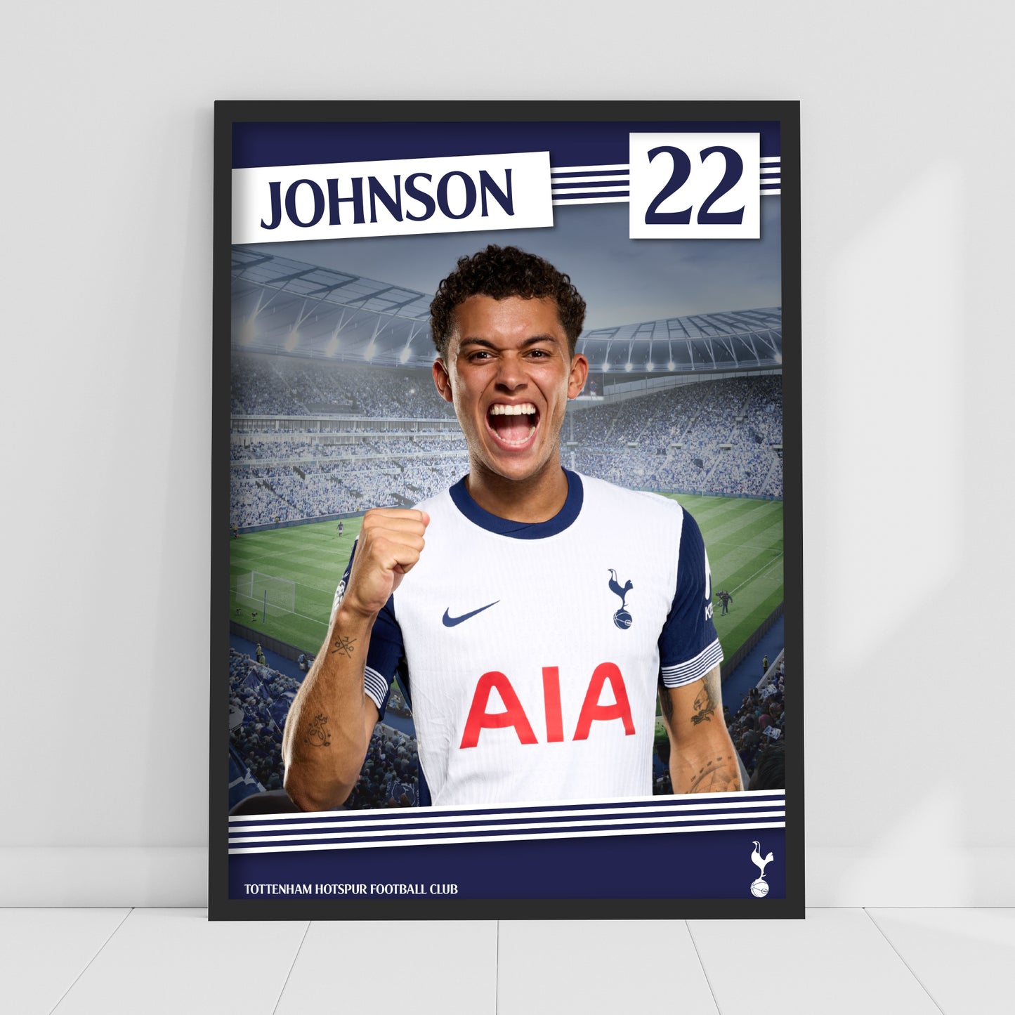 Tottenham Hotspur Print - Johnson 24-25 Poster Wall Art