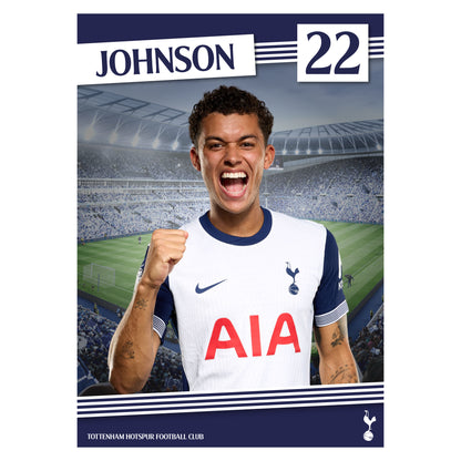 Tottenham Hotspur Print - Johnson 24-25 Poster Wall Art