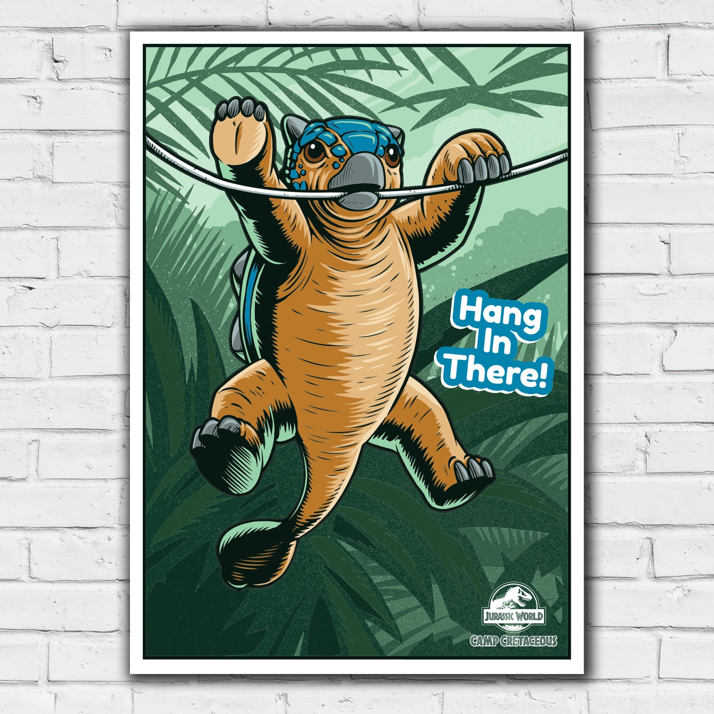 Jurassic World Camp Cretaceous Print - Bumpy Ankylosaurus Hang in There