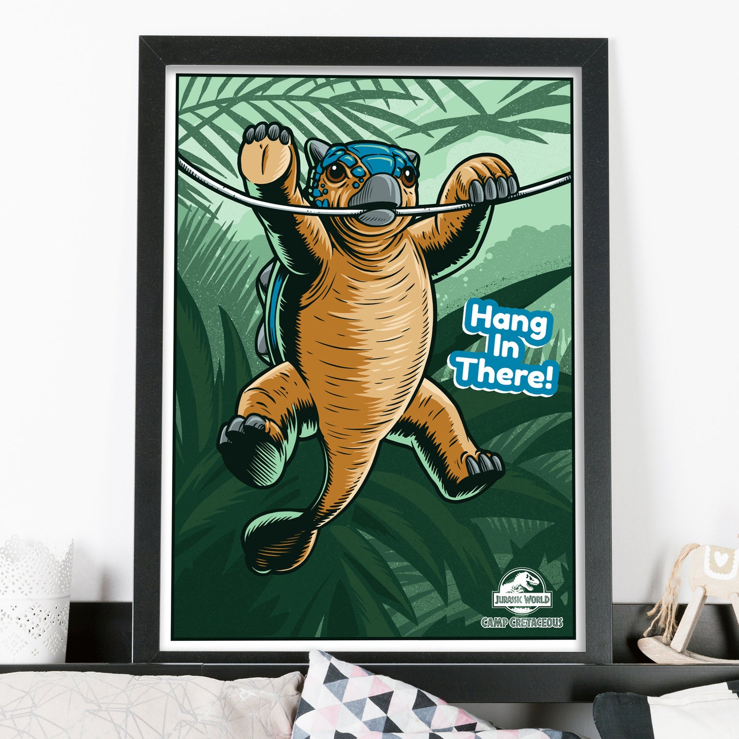 Jurassic World Camp Cretaceous Print - Bumpy Ankylosaurus Hang in There