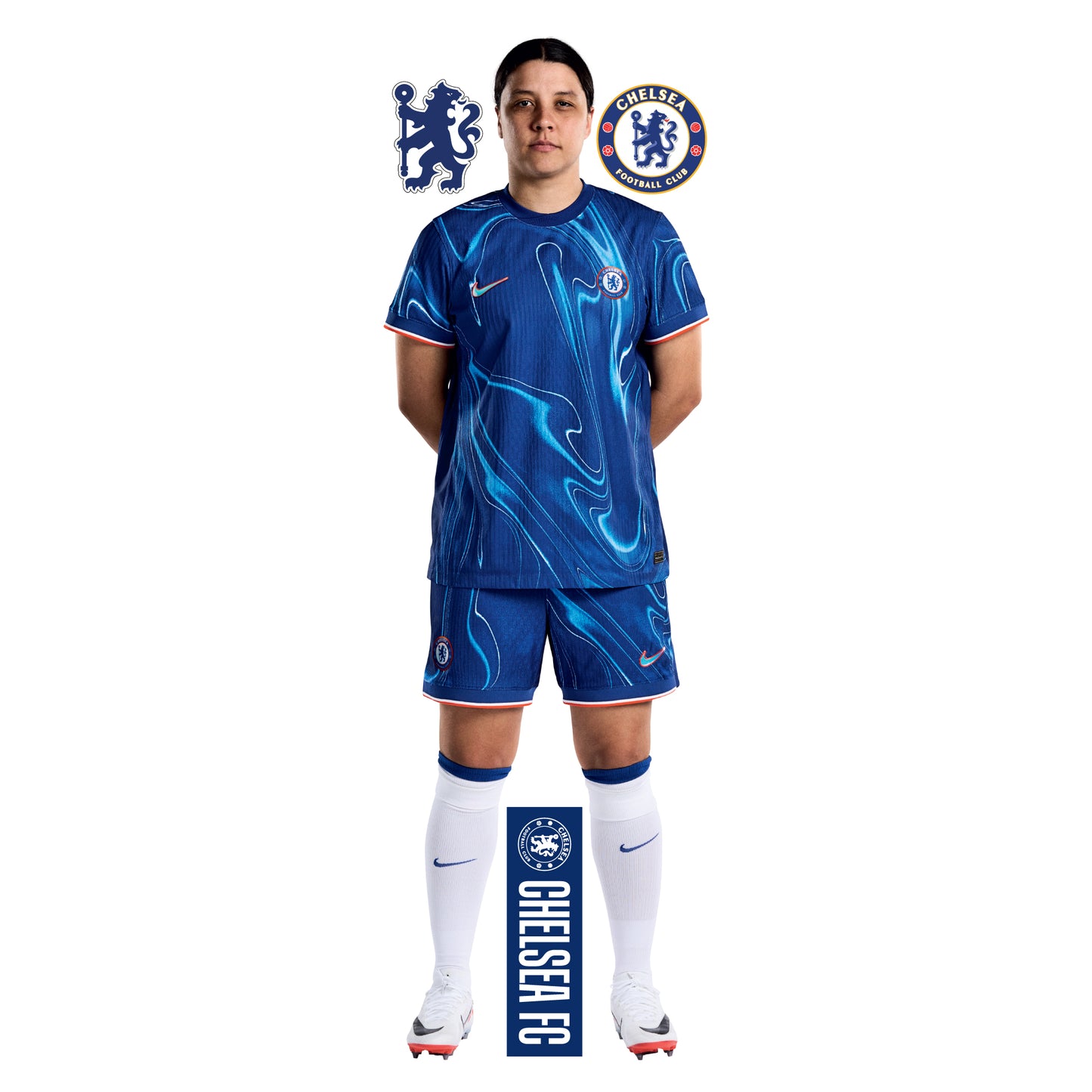 Chelsea FC - Samantha Kerr 24/25 Player Wall Sticker + CFC Decal Set