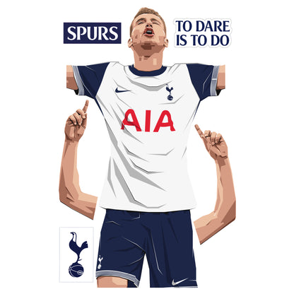 Tottenham Hotspur FC - Kulusevski 24-25 Illustration Wall Sticker