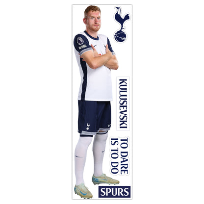 Tottenham Hotspur FC - Kulusevski 24-25 Player Cutout Wall Sticker + Spurs Decals