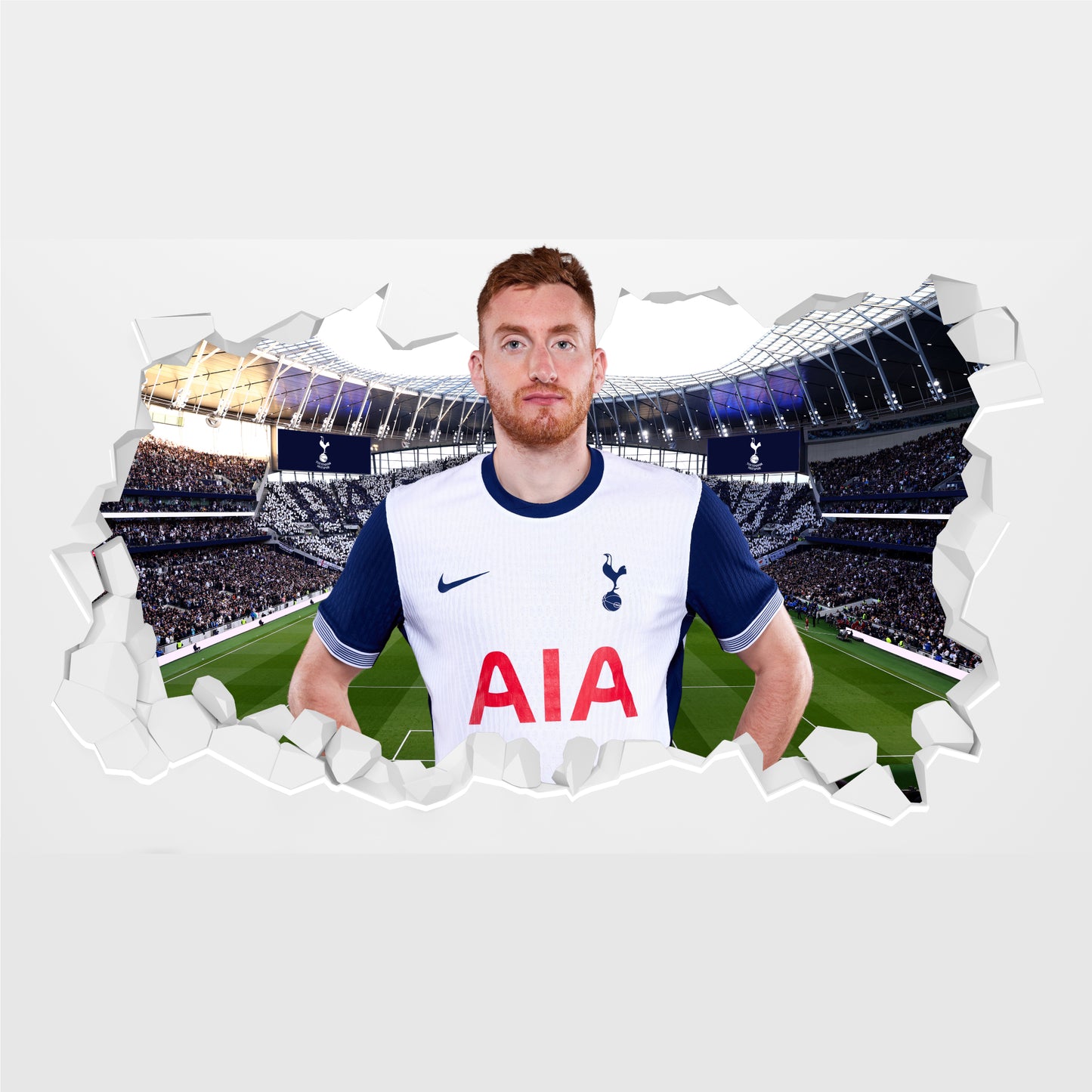 Tottenham Hotspur FC - Kulusevski 24-25 Broken Wall Sticker