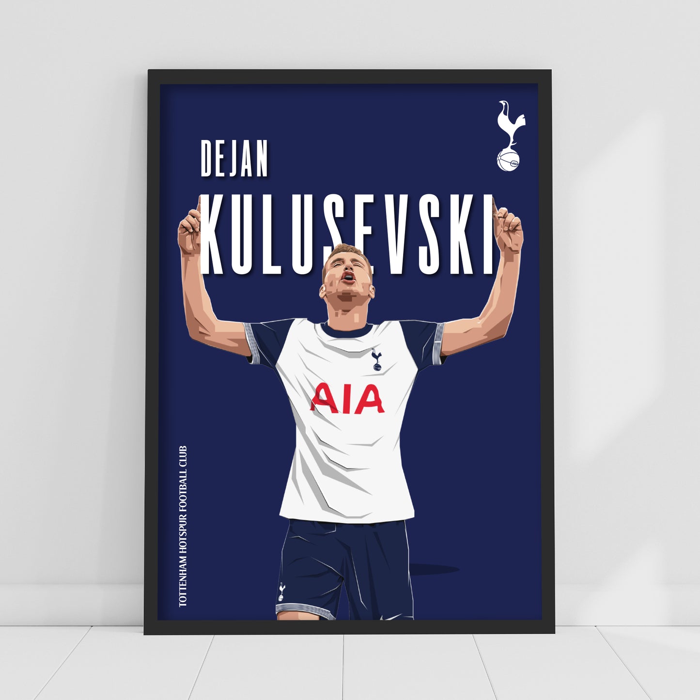 Tottenham Hotspur Print - Kulusevski Illustration 24-25 Poster Wall Art