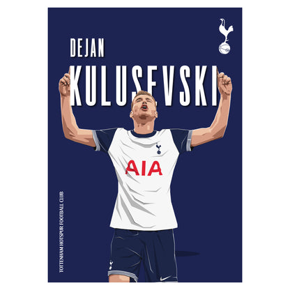 Tottenham Hotspur Print - Kulusevski Illustration 24-25 Poster Wall Art