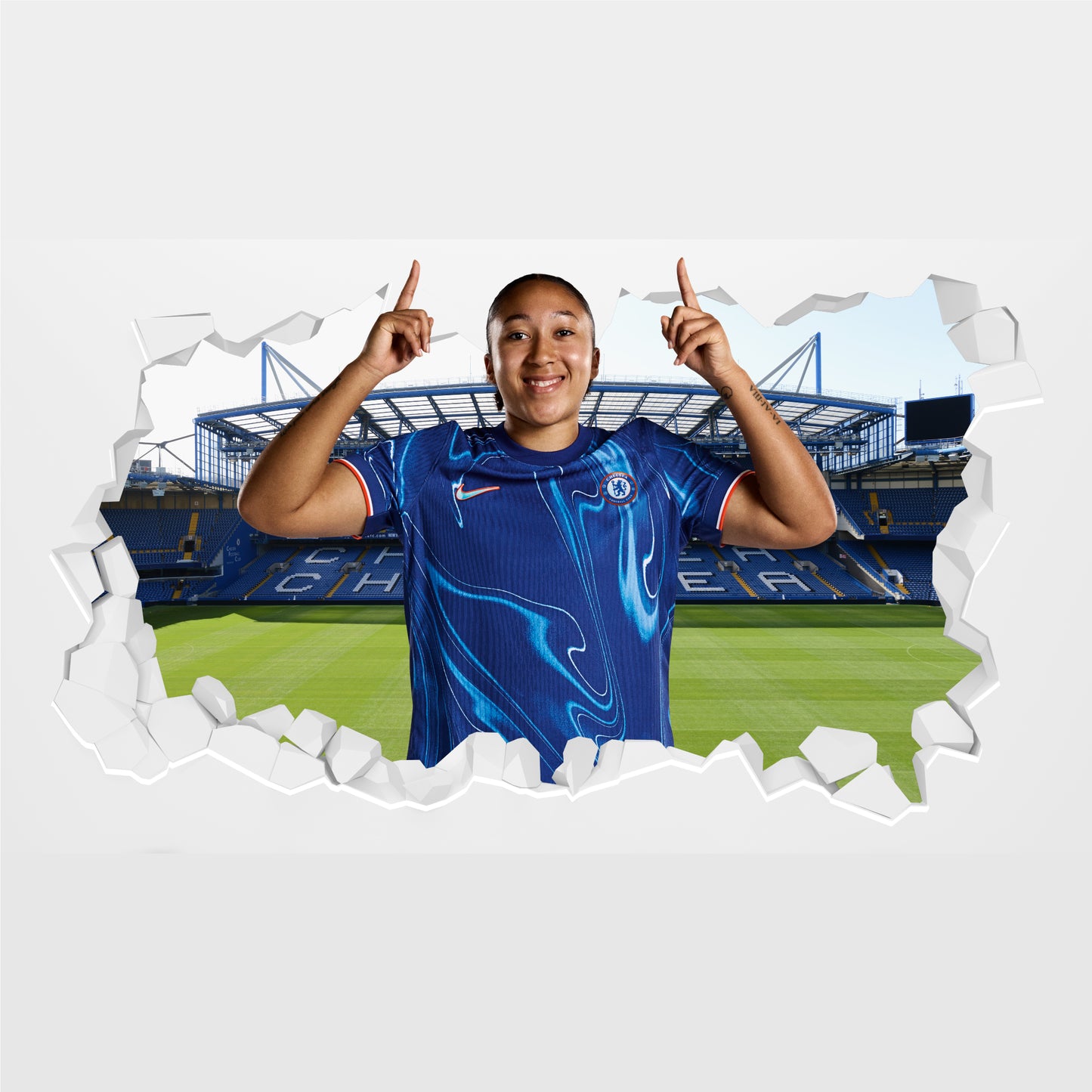 Chelsea Football Club - Lauren James 24/25 Broken Wall Sticker