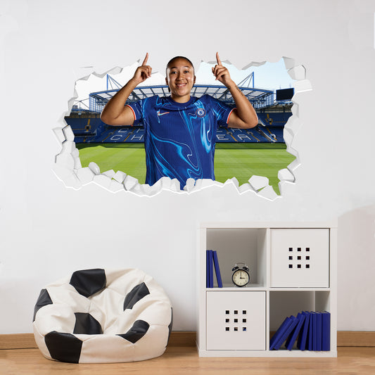 Chelsea Football Club - Lauren James 24/25 Broken Wall Sticker