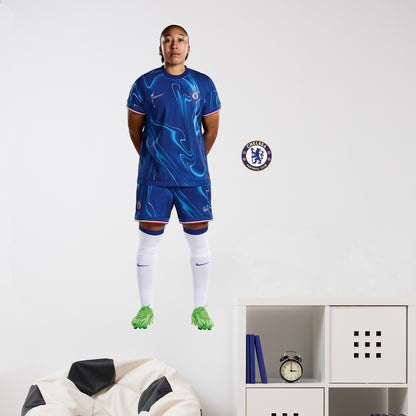 Chelsea FC - Lauren James 24/25 Wall Sticker + CFC Decal Set