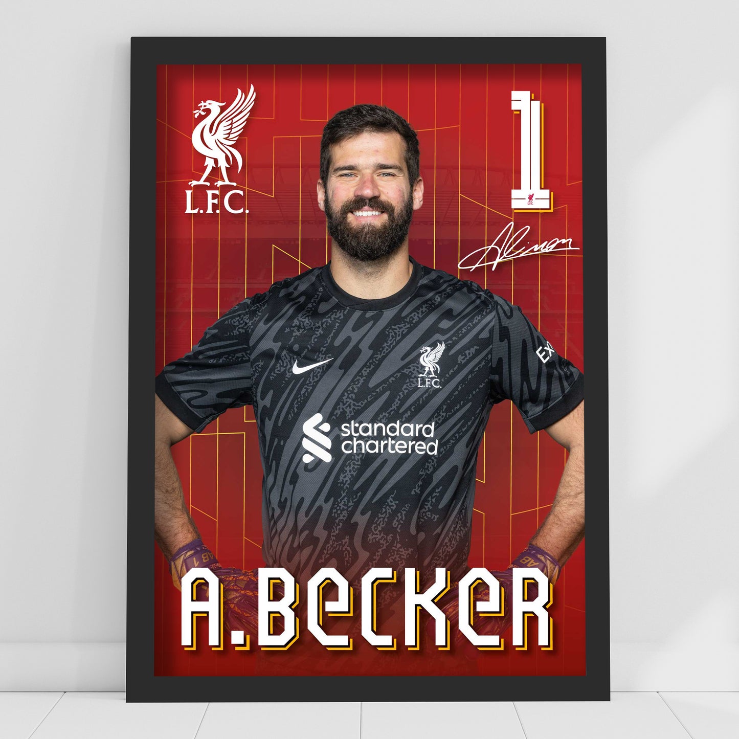 Liverpool FC Print - Alisson Becker 24-25 Core Player Poster