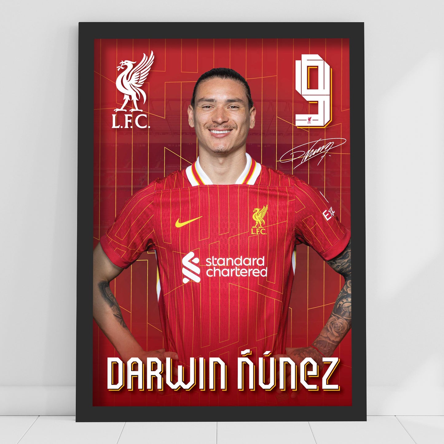 Liverpool FC Print - Darwin Nunez 24-25 Core Player Poster