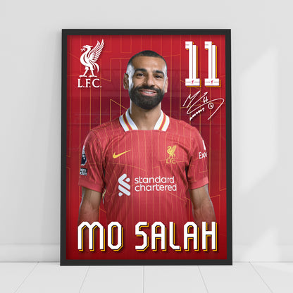 Liverpool FC Print - Mo Salah 24-25 Core Player Poster