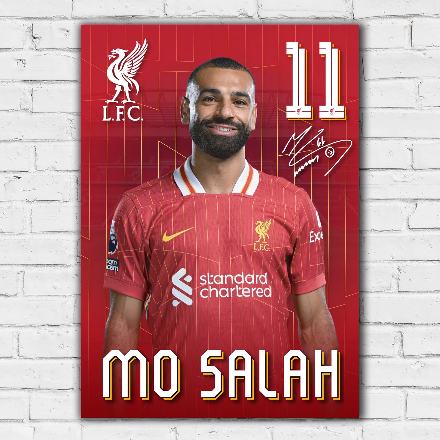 Liverpool FC Print - Mo Salah 24-25 Core Player Poster