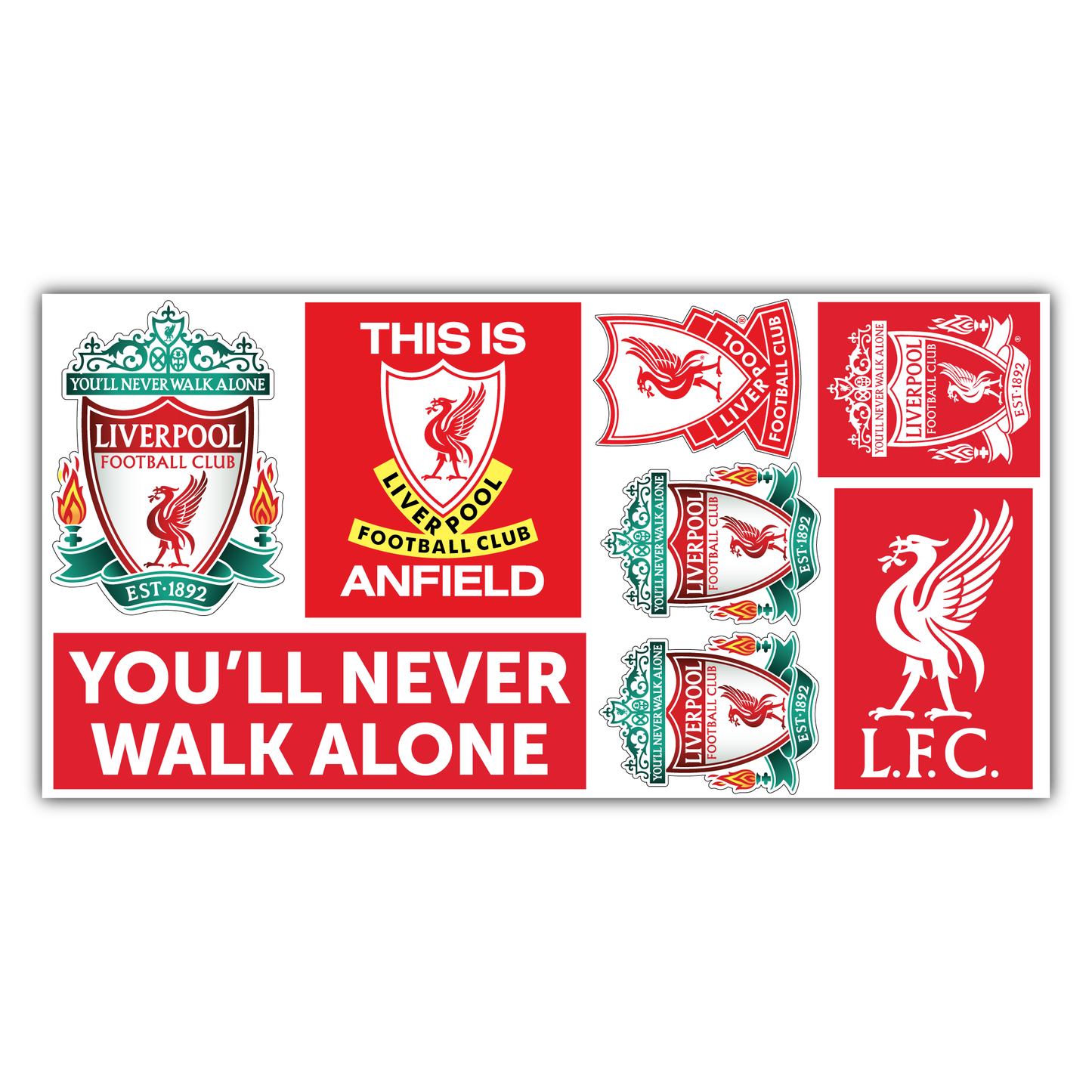 Liverpool Football Club - Decal Sticker Set