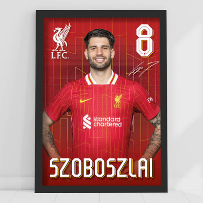 Liverpool FC Print - Szoboszlai 24-25 Core Player Poster