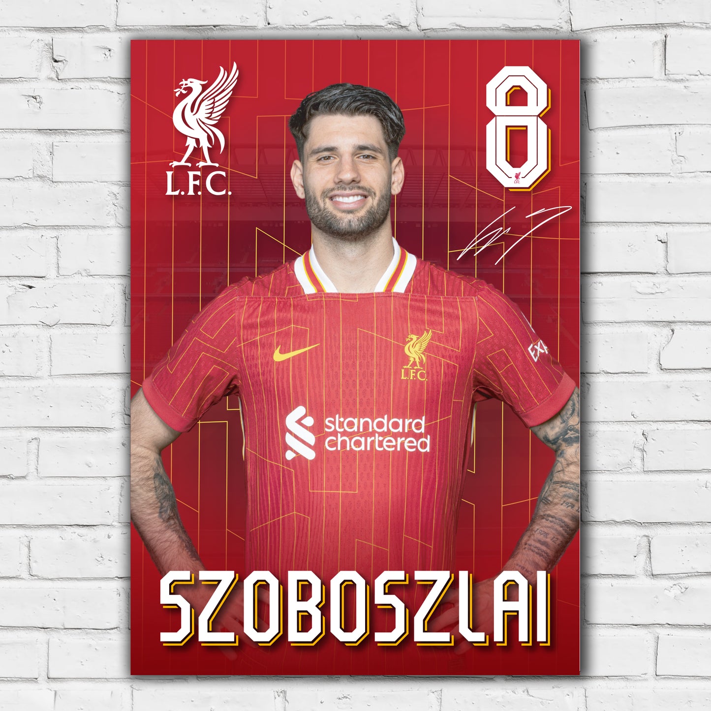 Liverpool FC Print - Szoboszlai 24-25 Core Player Poster