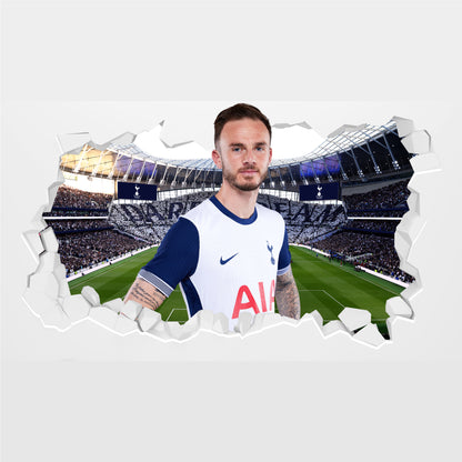 Tottenham Hotspur FC - Maddison 24-25 Broken Wall Sticker