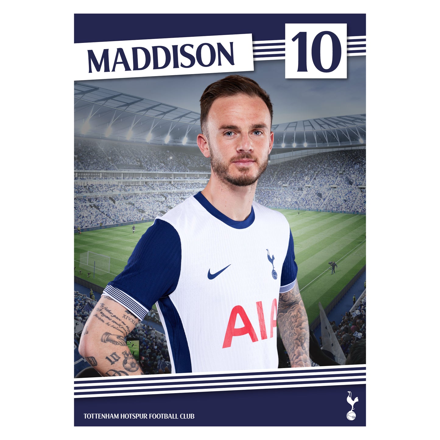 Tottenham Hotspur Print - Maddison 24-25 Poster Wall Art