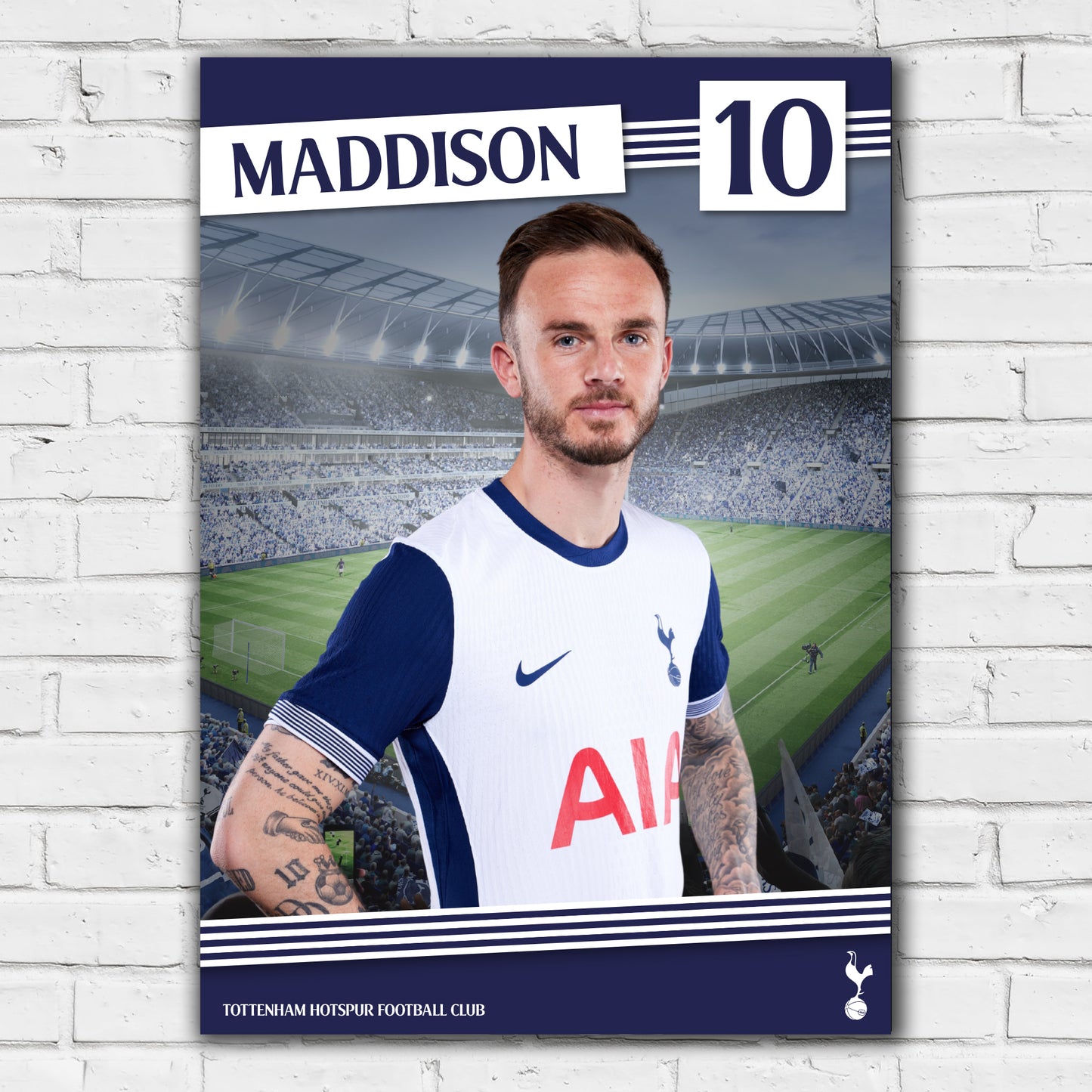 Tottenham Hotspur Print - Maddison 24-25 Poster Wall Art