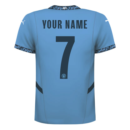 Manchester City Football Club - Personalised 24/25 Football Shirt Wall Sticker