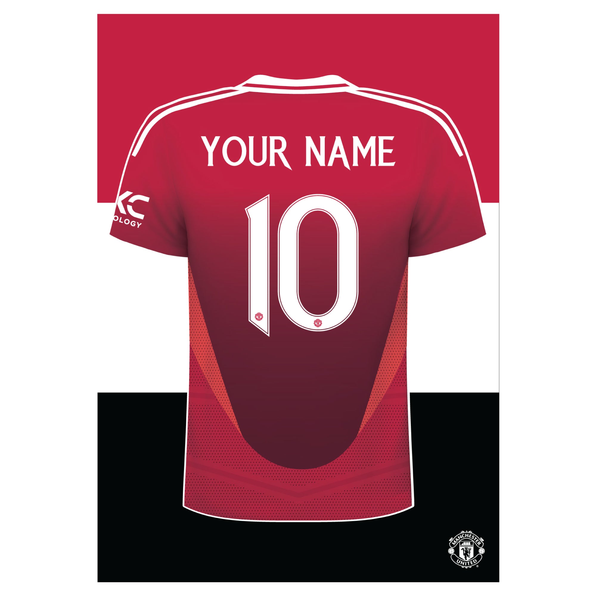 Manchester united kit with own name on sale