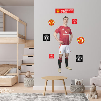 Manchester United FC Wall Sticker - Hojlund 24/25 Player Wall Decal