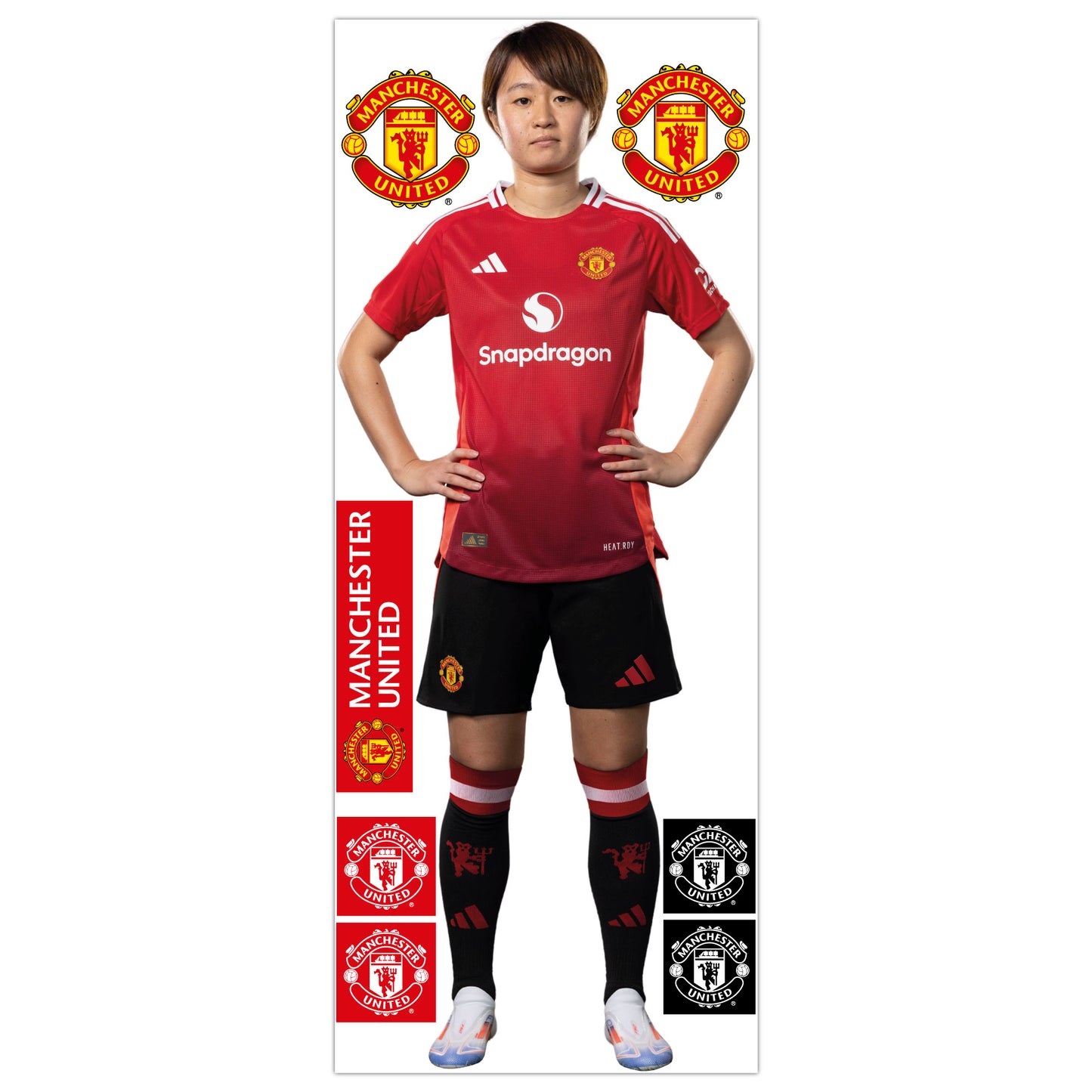 Manchester United FC Wall Sticker - Miyazawa 24/25 Player Wall Decal