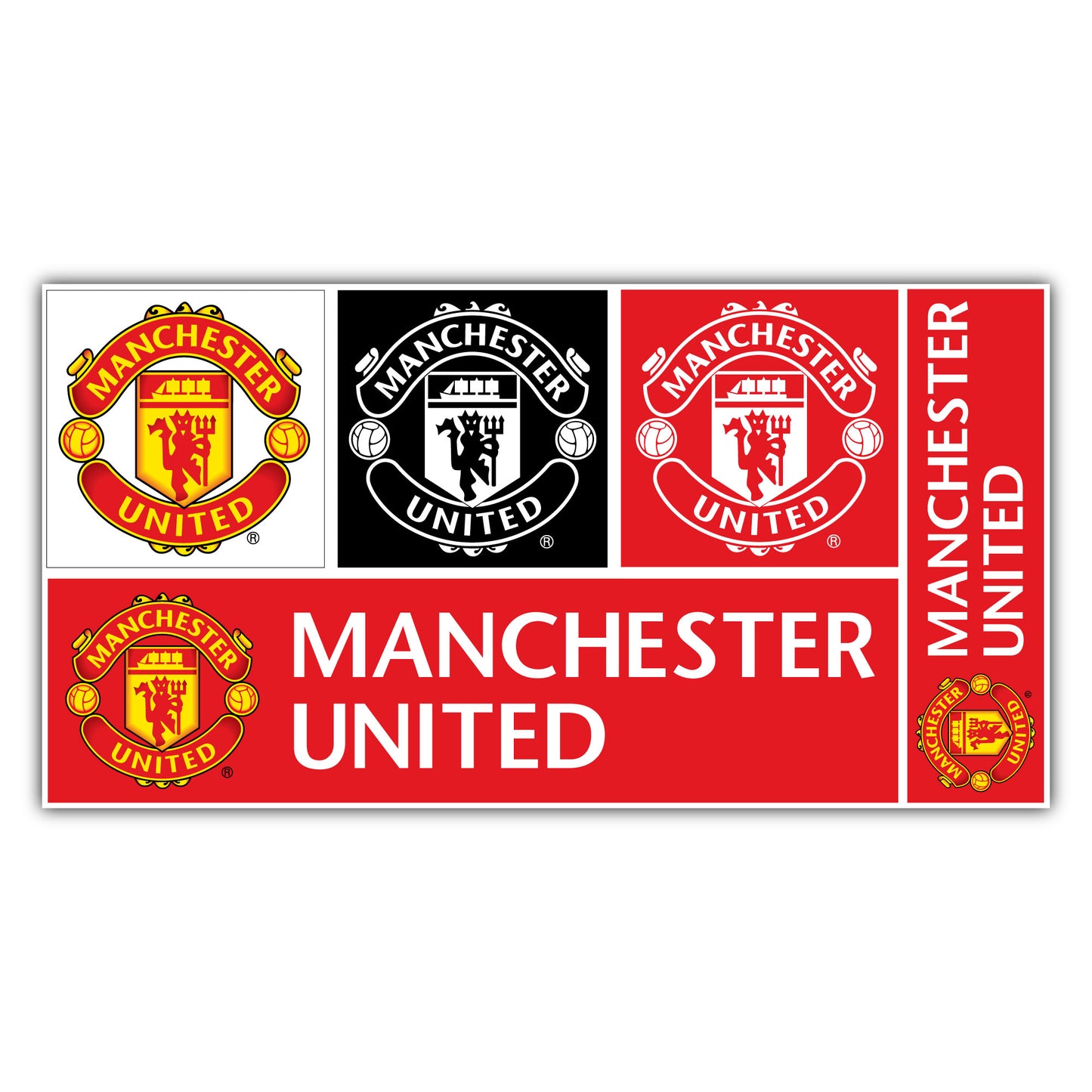 Manchester United Football Club - Decal Sticker Set