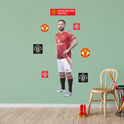 Manchester United FC Wall Sticker - Shaw 24/25 Player Wall Decal