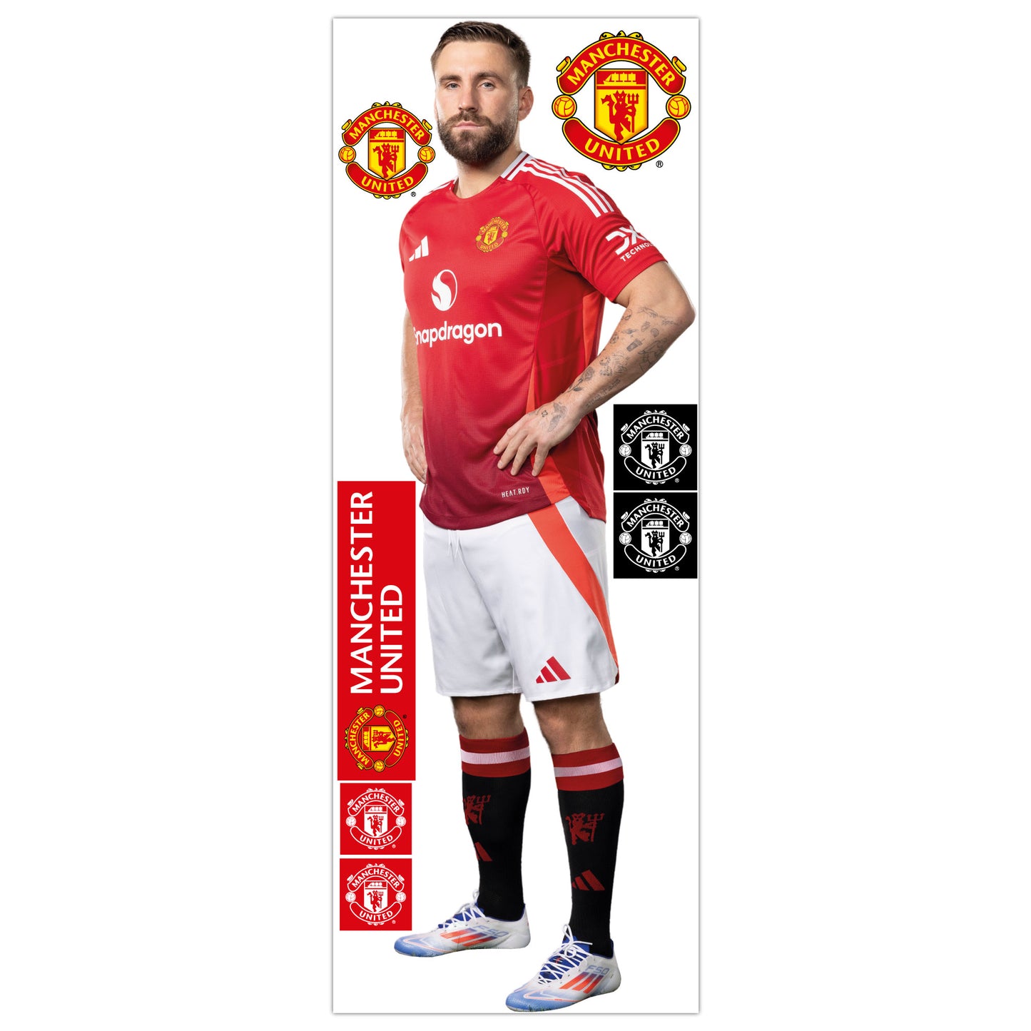 Manchester United FC Wall Sticker - Shaw 24/25 Player Wall Decal