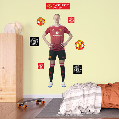 Manchester United FC Wall Sticker - Turner 24/25 Player Wall Decal