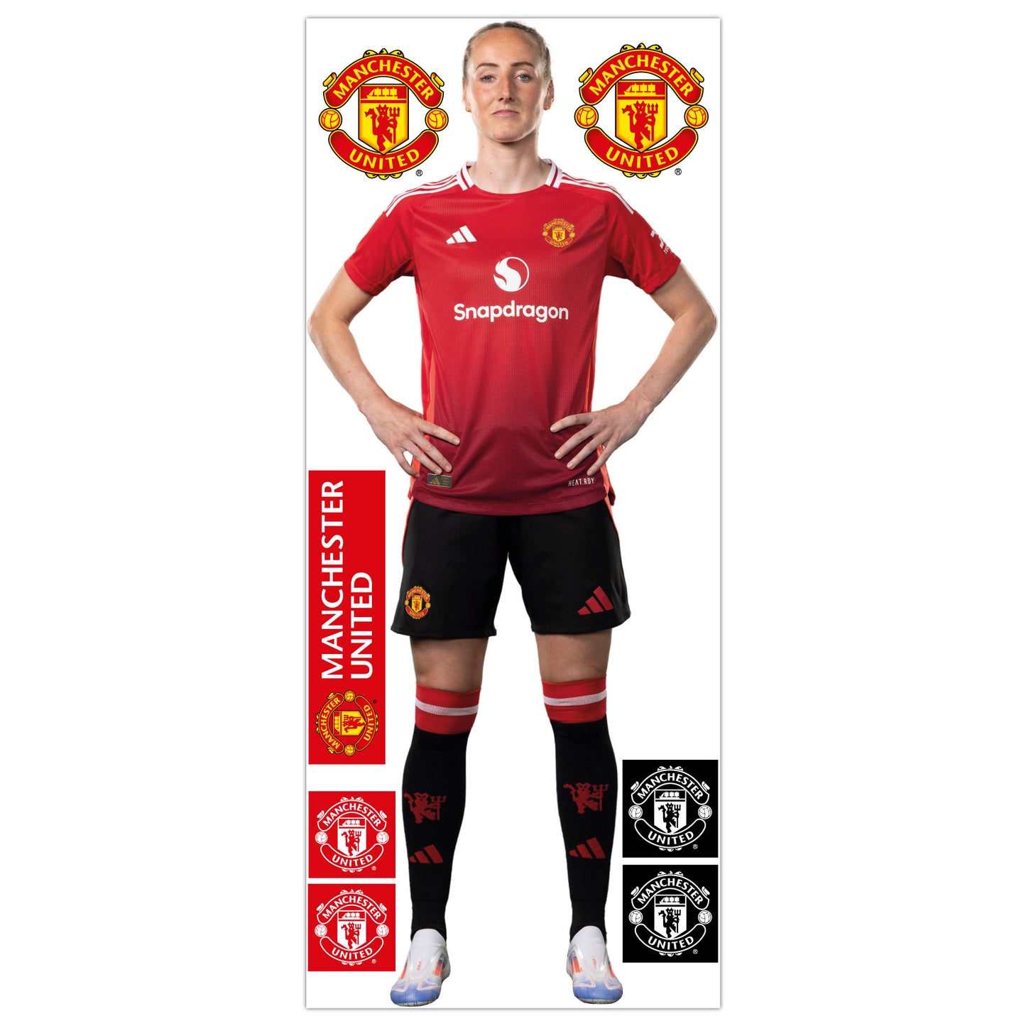 Manchester United FC Wall Sticker - Turner 24/25 Player Wall Decal