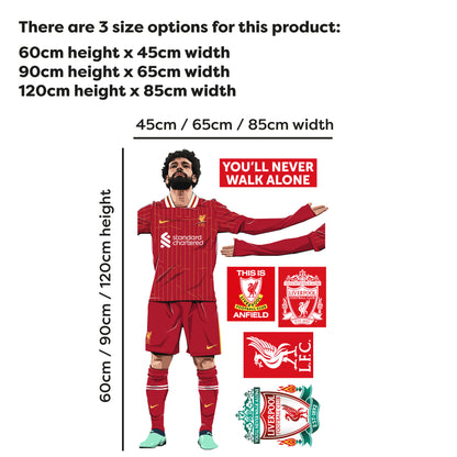 Liverpool FC Wall Sticker - Mohamed Salah Illustration Wall Decal