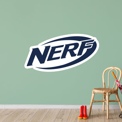 Nerf Wall Sticker - Blue Logo Decal Wall Art