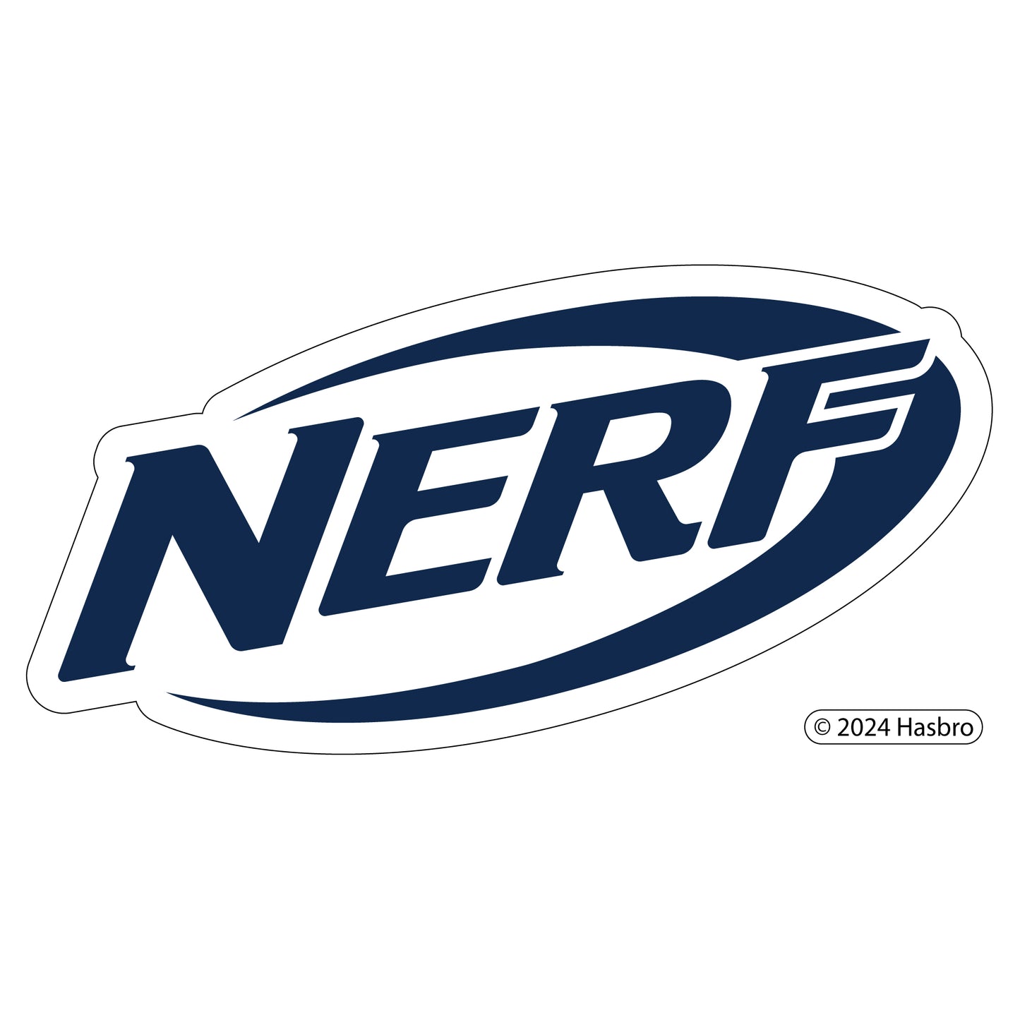 Nerf Wall Sticker - Blue Logo Decal Wall Art