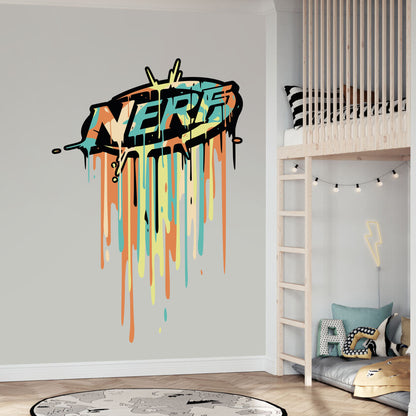 Nerf Wall Sticker - Dripping Logo Decal Wall Art