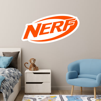 Nerf Wall Sticker - Orange Logo Decal Wall Art