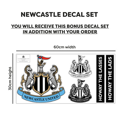 Newcastle United Football Club - Crest and Personalised Name Wall Sticker