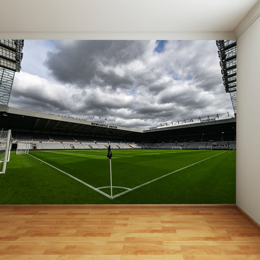 Newcastle United Football Club - Stadium From Cornerflag Full Wall Mural