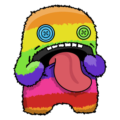 Fuggler Wall Sticker - Oogah Boogah Rainbow Decal Wall Art