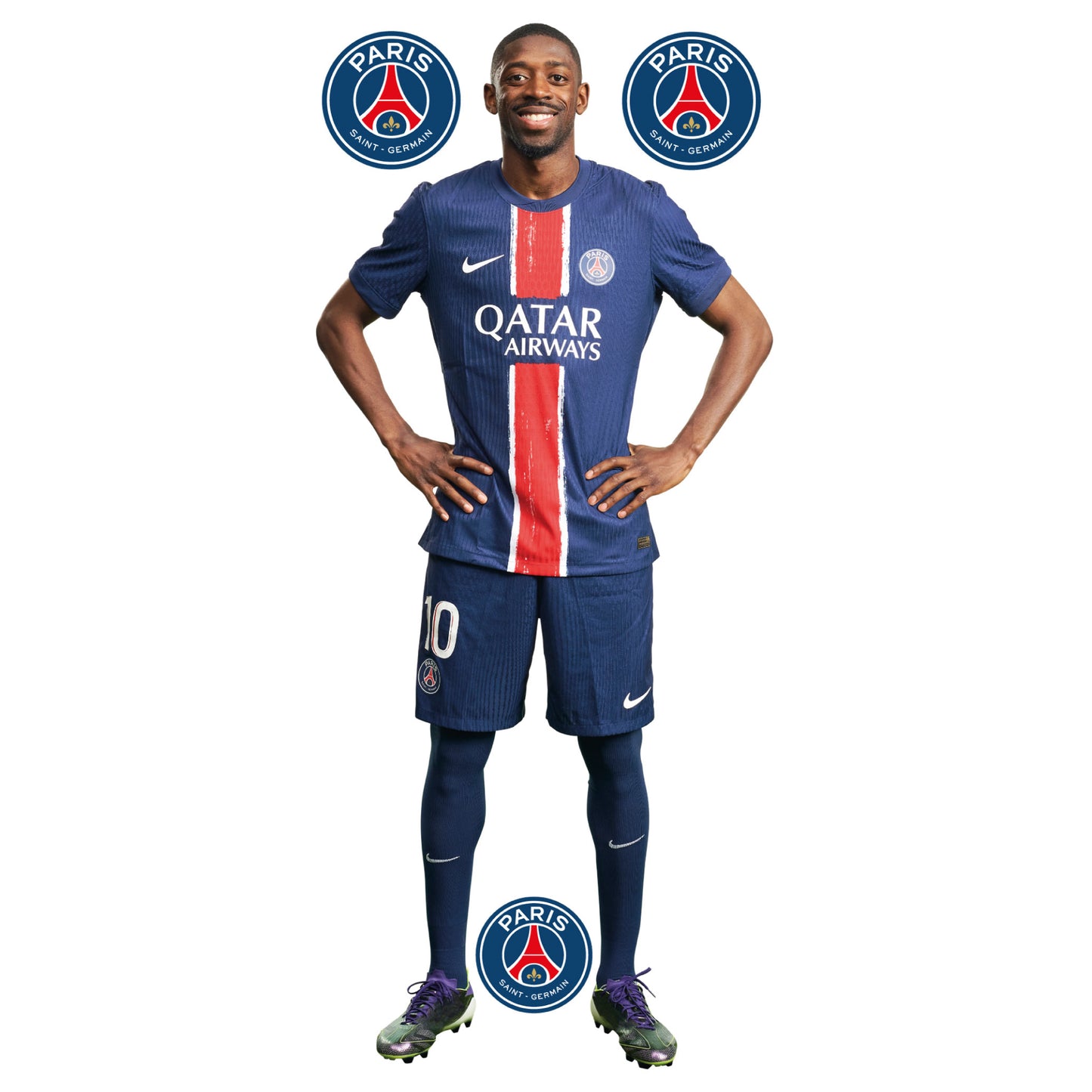 Paris Saint-Germain F.C. Dembele 24-25 Player Wall Sticker