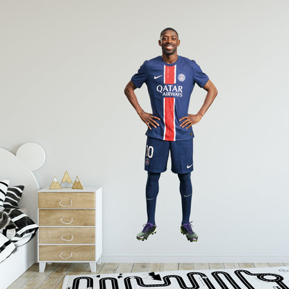 Paris Saint-Germain F.C. Dembele 24-25 Player Wall Sticker