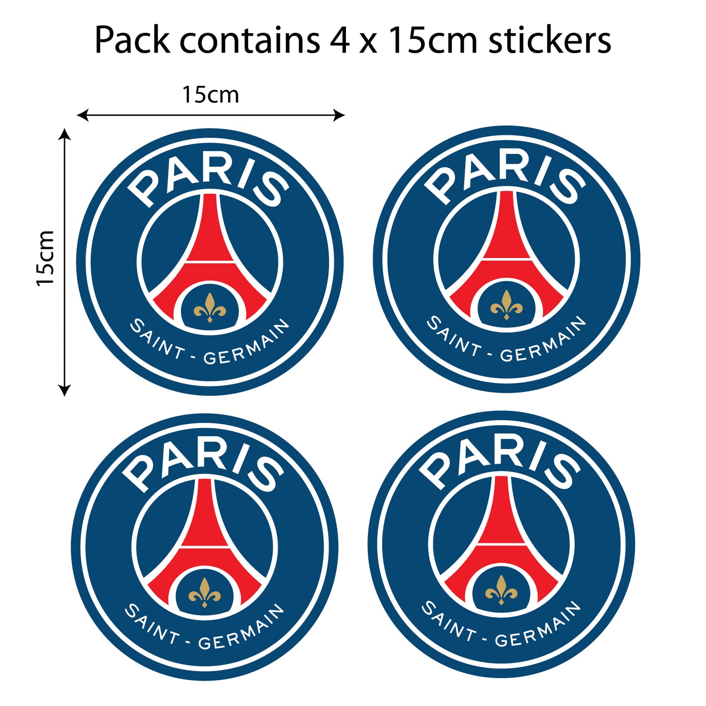 Paris Saint-Germain Football Club - Car Sticker Pack