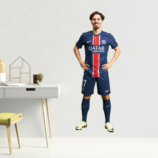 Paris Saint-Germain F.C. Vitinha 24-25 Player Wall Sticker