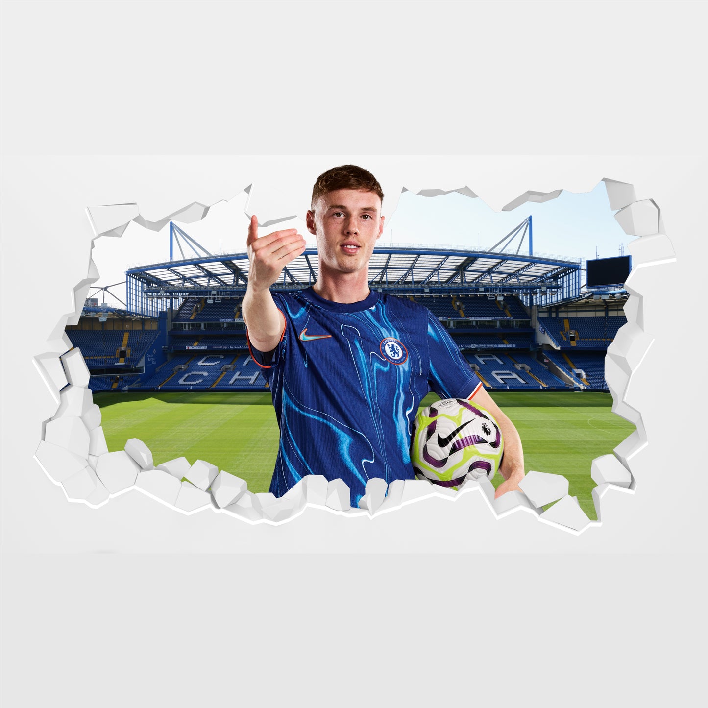 Chelsea Football Club - Palmer 24/25 Broken Wall Sticker