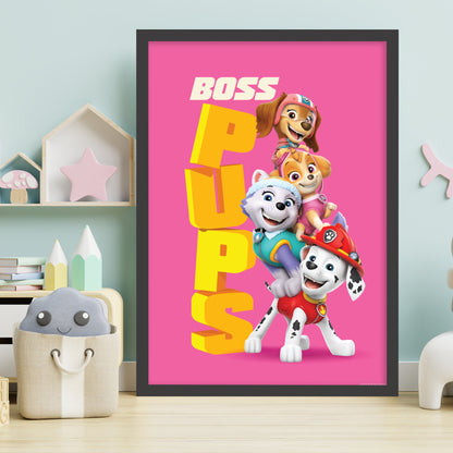 Paw Patrol Print - Boss Pups Stack Poster Wall Art