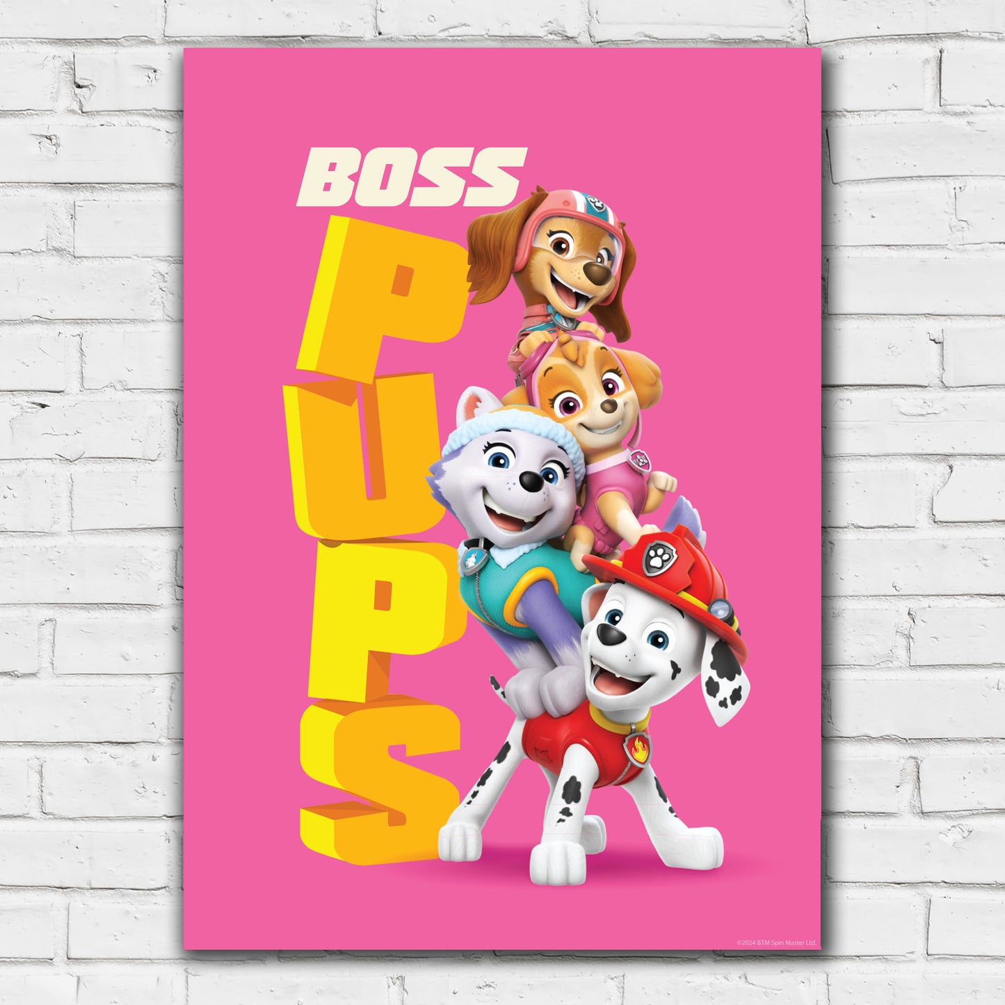 Paw Patrol Print - Boss Pups Stack Poster Wall Art